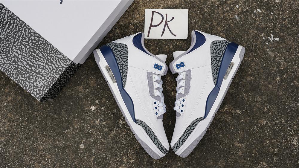 PK GOD Air Jordan 3 Midnight Navy RETAIL MATERIALS READY TO SHIP